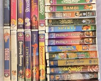 Disney VHS Tapes.