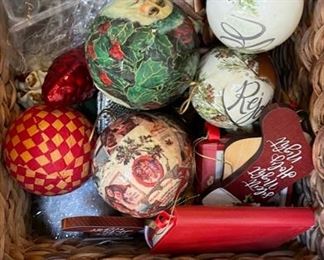 Sample of Christmas Ornaments.