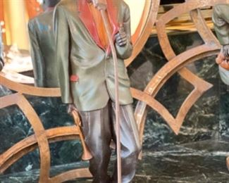 Set of 8 New Orleans Jazz Carved Wood Jazz Musicians. Photo 5 of 5.