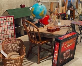 Sample of Children’s Furniture — Doll House Bassinet, Globe, etc.