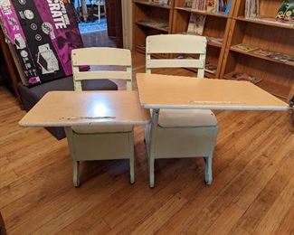 Vintage School Desks