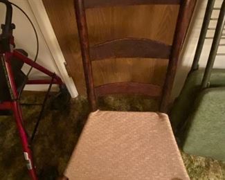 Antique ladder-back rocker