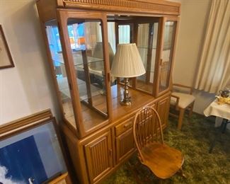 China hutch 74 x 60 x 16