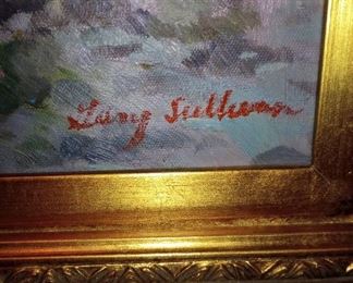 George Sullivan signature on the oil painting,
