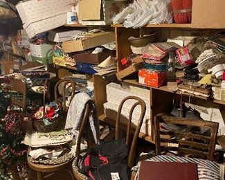 the basement is full of cool items 