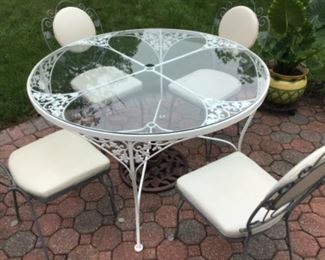 Woodward table and 4 chairs