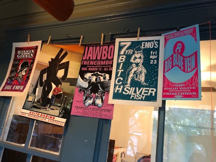 Music posters - many austin bands