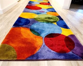 Modern Circles Hall Runner $195 or bid #21