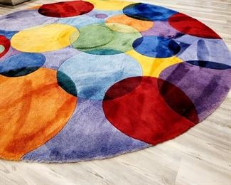 Modern Circles Round Rug $245 or bid #23
