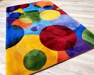 Modern Circles Area Rug $115 or bid #22
