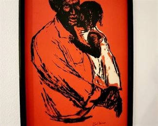 Earl Newman framed print on board #52