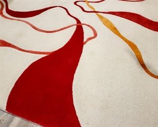 Custom wool & silk inlaid Masland area rug from ROCHE BOBOIS $595 or bid #32