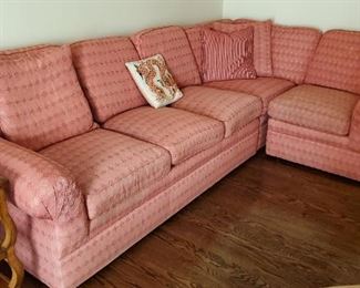 Upholstered sectional sofa. 