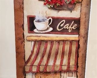 Papier Toile. Cafe scene