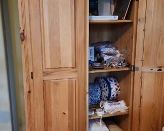 Pine wood armoire