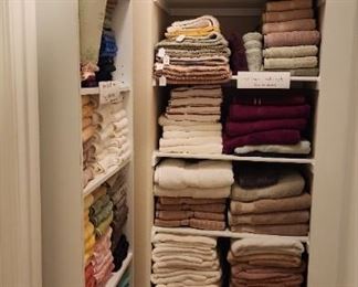 Many, many towels of many colors