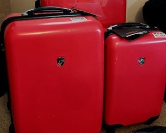 Heys Tivoli Red hardside spinner luggage - 3 hardside, 1 duffel. New, never used.