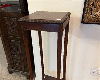 WOOD PLANT STAND
