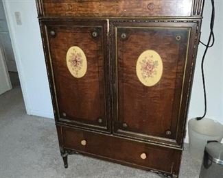ANTIQUE ARMOIRE CABINET