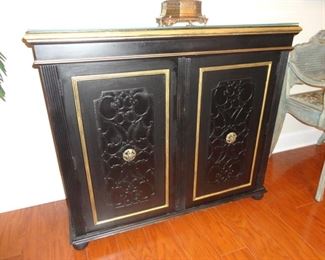 Black 2 shelf chest 38x15