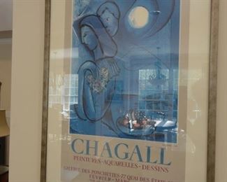 Chagall print circa 1967. 22x30