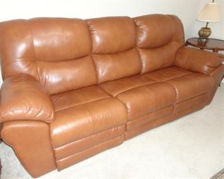 Excellent condition/even has that new leather smell