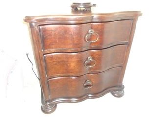 Pair of these Century side chests/ the back of the tops flip up to hide all the cords