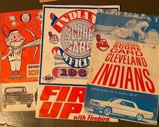 1960's Cleveland Indians Souvenir Score Cards!!!