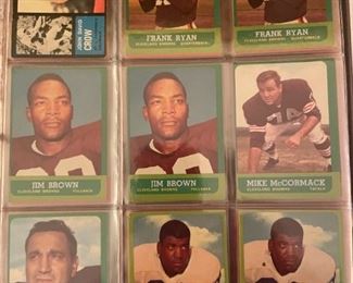 Frank Ryan, Jim Brown, & Dick Lane (Doubles) Lou "The Toe" Groza & Mike McCormack--lots of choices--for Self-Stocking Stuffers?
