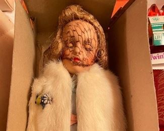 Like New in Original Box--"Debu'Teen" Doll 14-16" Tall Original Outfit w/Rabbit Fur Jacket! 