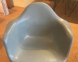 Beautiful Condition Vintage Herman Miller Seafoam Green Armchair