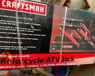 CRAFTSMAN Motorcycle ATV Jack-- New In Box!