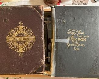 Antique Akron & Summit County Historical Books--& lots more too. Awesome Book Galore!!