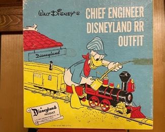 Donald Duck "Chief Engineer Disneyland RR Outfit"  Box ONLY.