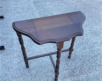 #68 Half Moon Entry Table with inlays $ 35.00
