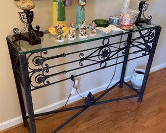 #5 Black Iron and Entry Table - 48.5x13.5x34.5 $ 175.00