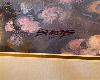 #7 "Gold framed ""Palm Beach Flower Garden"" by Howard Behrens - Signed and numbered. 46x38" $ 100.00