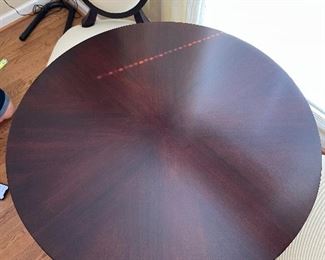 #10 "Set of Game Table (30""tall x 35.5"" round) and 2 Parlor Chairs - " $ 300.00