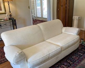 #14 "Baker Furniture Cream Sofa - 7' sofa (24""seat depth)" $ 325.00