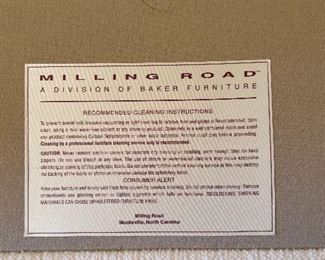 #14 "Baker Furniture Cream Sofa - 7' sofa (24""seat depth)" $ 325.00