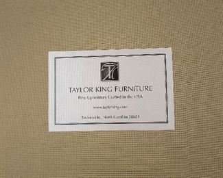 #18 "Taylor King Furniture Electric Lift Chair - Cream striped fabric - 40""x38""x38"" (20"" seat depth)" $ 425.00