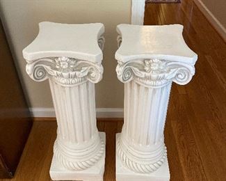 #19 "Set of Column Style Plant Stands - (as is) 29"" tall x 10"" square - ($30 each)" $ 60.00
