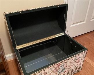 #23 Tapestry Chest with Nailhead Trim and Detail - 24x14x19 $ 30.00