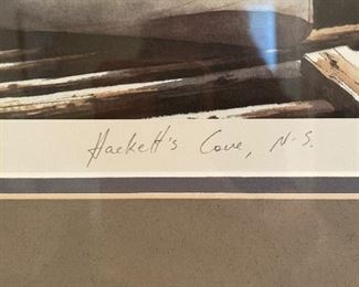 #28 "Hacketts Cove N.S. - Artist Proof. Neil Depew 29""x22.5""" $ 75.00