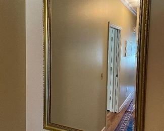 #29 "Gold Framed Beveled Wall Mirror - 37""x26""" $ 100.00