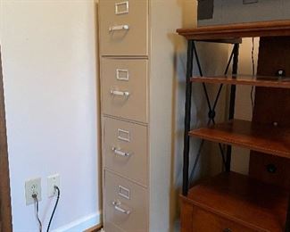 #35 "4 Drawer Filing Cabinet - with key 15""x25""52.5""" $ 30.00