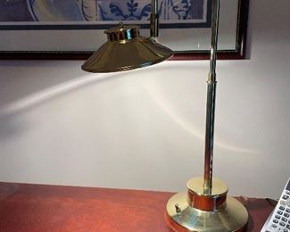 #38 "Gold Arched Library/Study Lamp - 21"" tall" $ 50.00