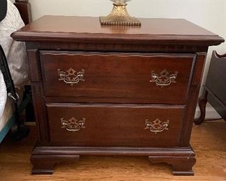 #46 "Bedside Table with 2 drawers (1 as is) 24.5 tall x 28.5"" long x 16"" deep" $ 65.00