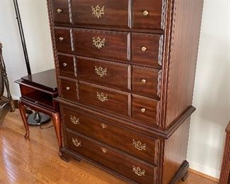 #49 "Thomasville Highboy Dresser - 6 drawers (as is finish) - 57""x41""x19""" $ 175.00