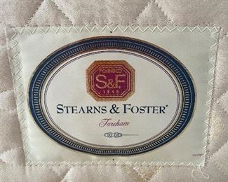 #51 Stearns and Foster King Mattress and Box Spring $ 175.00